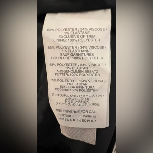 NWT JCrew Black Dress with Gold Accent Zippers and Faux Leather Cuffs - Picture 8 of 12